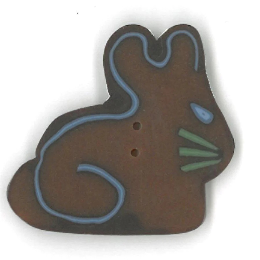 Button - Chocolate Bunny