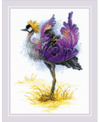 click here to view larger image of Crowned Crane (counted cross stitch kit)