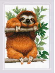 click here to view larger image of Sloth  (counted cross stitch kit)