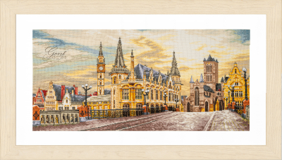 click here to view larger image of Cityview of Ghent (counted cross stitch kit)
