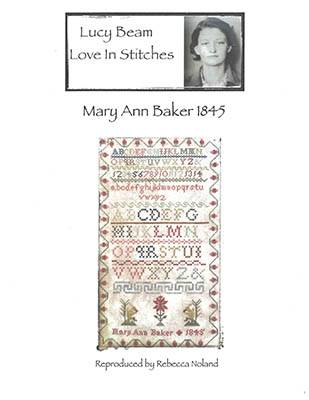 click here to view larger image of Mary Ann Baker 1845 (chart)