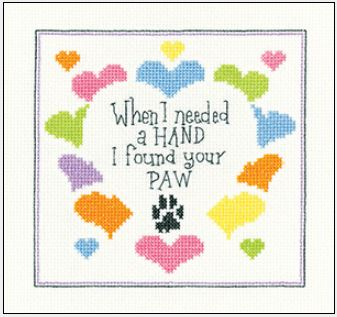 click here to view larger image of I Found Your Paw (counted cross stitch kit)