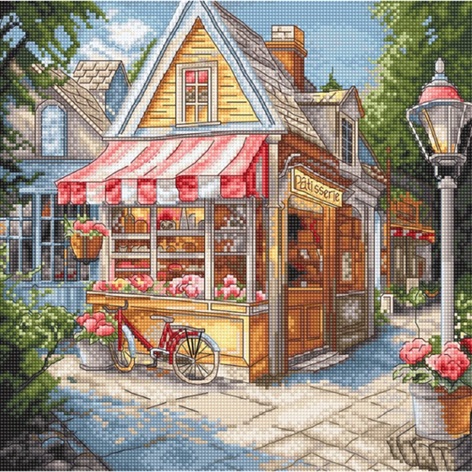 click here to view larger image of Pastry Shop (counted cross stitch kit)