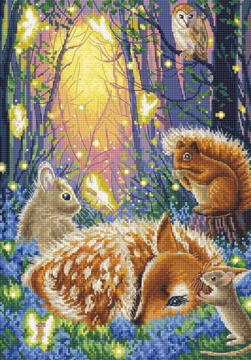 click here to view larger image of Forest of Dreams (counted cross stitch kit)