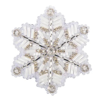 click here to view larger image of Crystal Art - Snowflake (counted cross stitch kit)