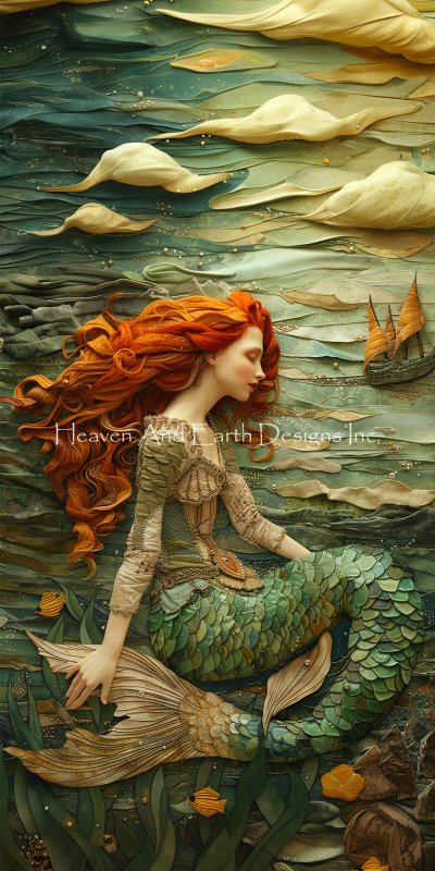 click here to view larger image of Fairytale Fabric Mermaid - Dragon Muse (chart)