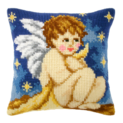 click here to view larger image of Cushion Kit/Angel - SA9079 (needlepoint kit)