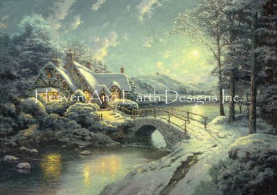 Christmas Moonlight Max Colors - Thomas Kinkade