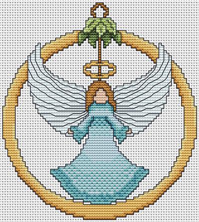 Angel Ornament Round