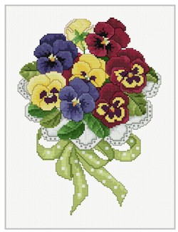 click here to view larger image of Pansy Bouquet (chart)