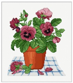 click here to view larger image of Pansy Pot (chart)