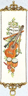 click here to view larger image of Guitar Bellpull (counted cross stitch kit)