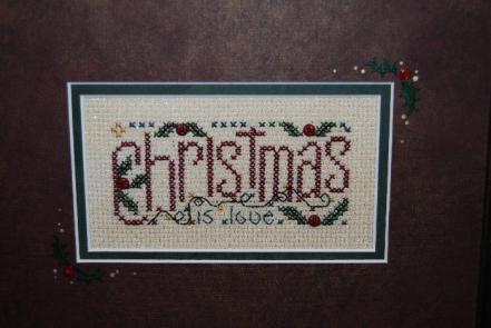 click here to view larger image of Christmas  Is Love (counted cross stitch kit)