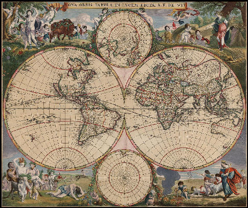 click here to view larger image of Old World Map (chart)