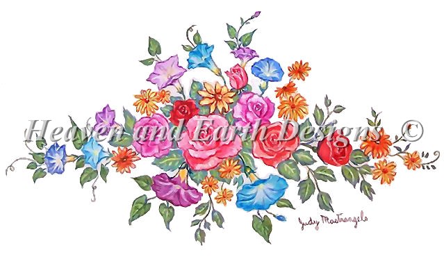 click here to view larger image of Flower Bouquet - Petit Point  (chart)