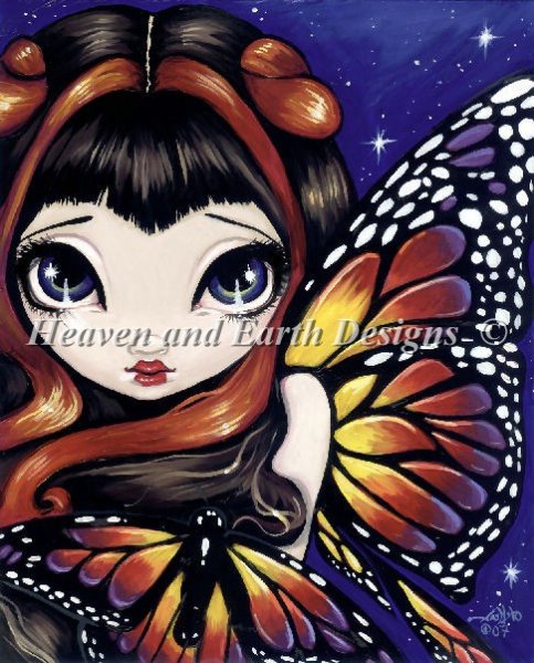 click here to view larger image of Vibrant Butterfly Fairy - Quick Stitch (chart)