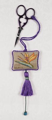 click here to view larger image of Bird of Paradise Fob  (counted cross stitch kit)