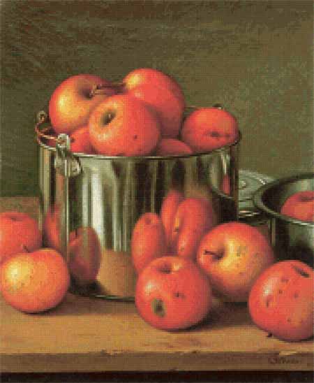 click here to view larger image of Apples in a Tin Pail - Levi Wells Prentice (chart)