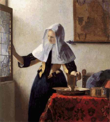 click here to view larger image of Young Woman with a Water Jug - Johannes Vermeer (chart)
