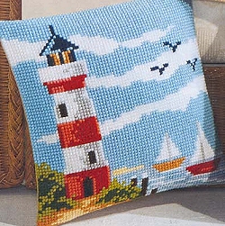 click here to view larger image of Lighthouse (chunky cross stitch kit)