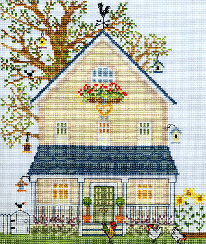 click here to view larger image of New England Home Summer - Sally Swannell (counted cross stitch kit)