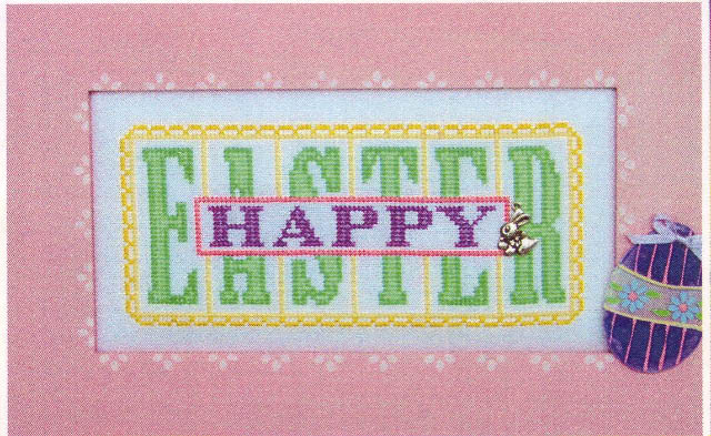 click here to view larger image of Happy Easter - Printers Block (chart)