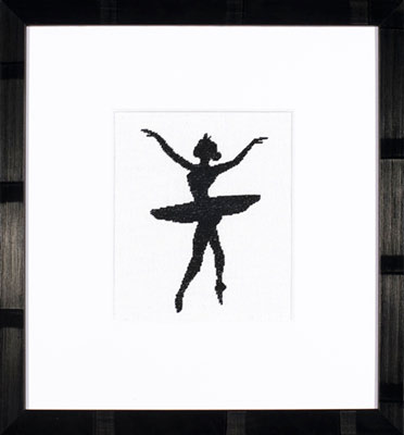click here to view larger image of Ballet Silhouette 3 - 27ct (counted cross stitch kit)