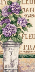click here to view larger image of Hydrangea Floral (counted cross stitch kit)