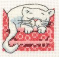 click here to view larger image of Cosy Cat (counted cross stitch kit)