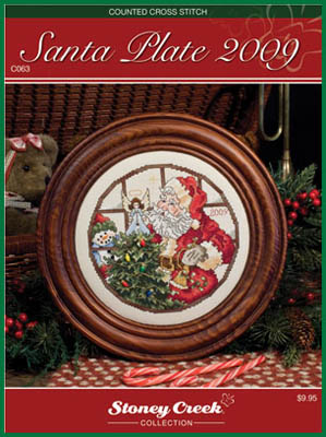 Santa Christmas Plate 2009