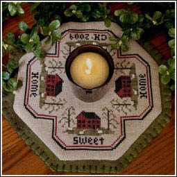 click here to view larger image of Little Candle Mats - Red Houses (chart)