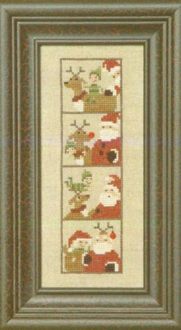 click here to view larger image of Photobooth - Northpole Party Pics (counted cross stitch kit)