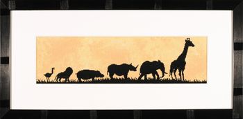 click here to view larger image of Parade of Wild Animals (counted cross stitch kit)