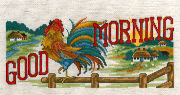 click here to view larger image of Good Morning (counted cross stitch kit)