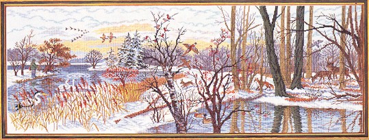 click here to view larger image of Wild Life Winter Wonderland (counted cross stitch kit)