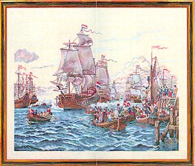 click here to view larger image of Ships In A Harbor (counted cross stitch kit)