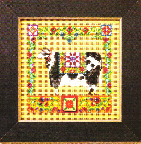 click here to view larger image of Clarissa Cow (counted cross stitch kit)