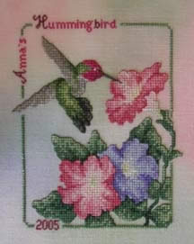 click here to view larger image of Anna's Hummingbird (2005) (chart)