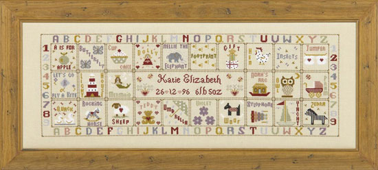 click here to view larger image of Just For A Girl (KIT) Kit - 32ct Linen (counted cross stitch kit)