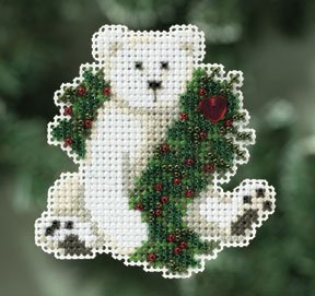 click here to view larger image of Holiday Polar Bear (2010) (counted cross stitch kit)