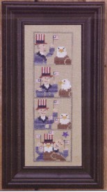 click here to view larger image of Photobooth - Flags and Friends (counted cross stitch kit)
