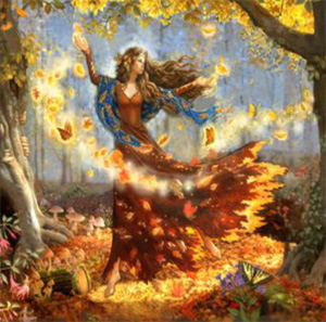 click here to view larger image of Fall Fairy (counted cross stitch kit)