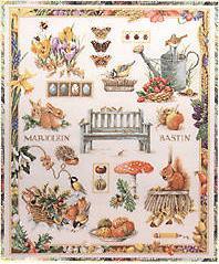 click here to view larger image of Collage (Four Seasons, The) - 27ct Marjolein Bastin (counted cross stitch kit)