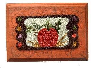 click here to view larger image of November - Pumpkin Penny Rug (Punchneedle)