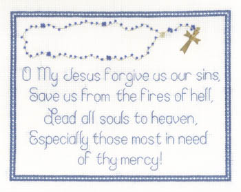 click here to view larger image of Rosary Prayer (chart)