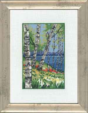 click here to view larger image of Birch Trees  (counted cross stitch kit)