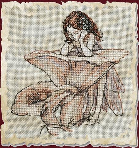 click here to view larger image of Miroir aux Girolles (KIT) (counted cross stitch kit)