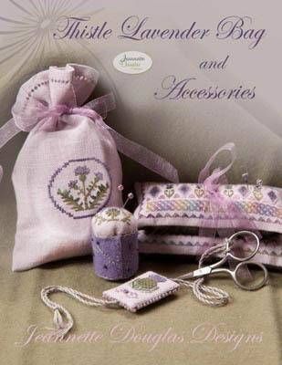 click here to view larger image of Thistle Lavender Bag and Accessories (chart)