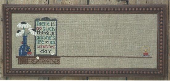 click here to view larger image of Sweet Home Mantle - Daisies From The Garden (counted cross stitch kit)