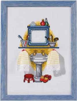 click here to view larger image of Washroom (counted cross stitch kit)